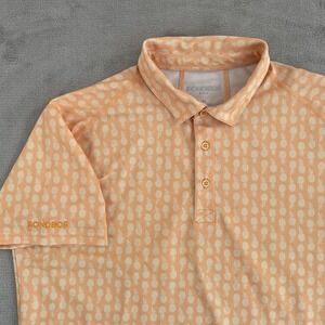 Bonobos Performance Golf‎ Polo Shirt Men Medium Pineapples AOP Short Sleeve NWOT